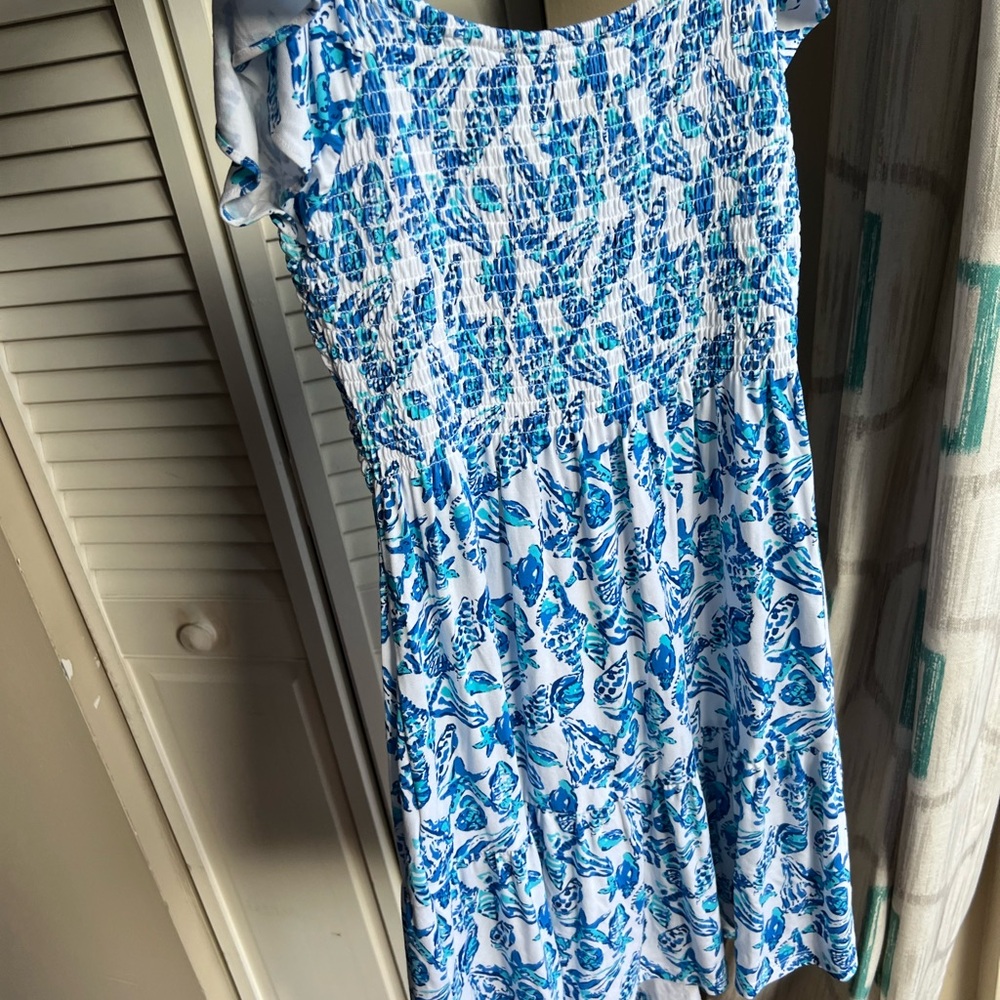 Lilly Pulitzer Blue and White Dress - Picture 9 of 10